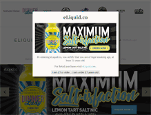 Tablet Screenshot of eliquid.co