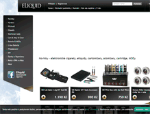 Tablet Screenshot of eliquid.cz